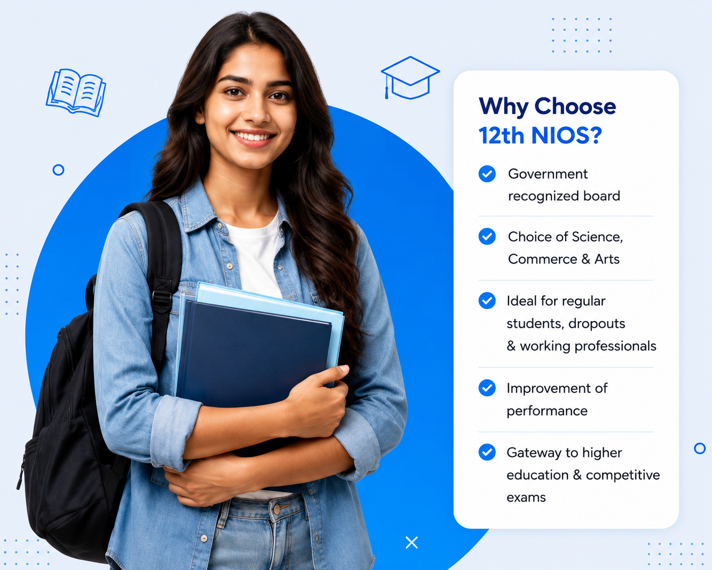 12th NIOS student and course benefits