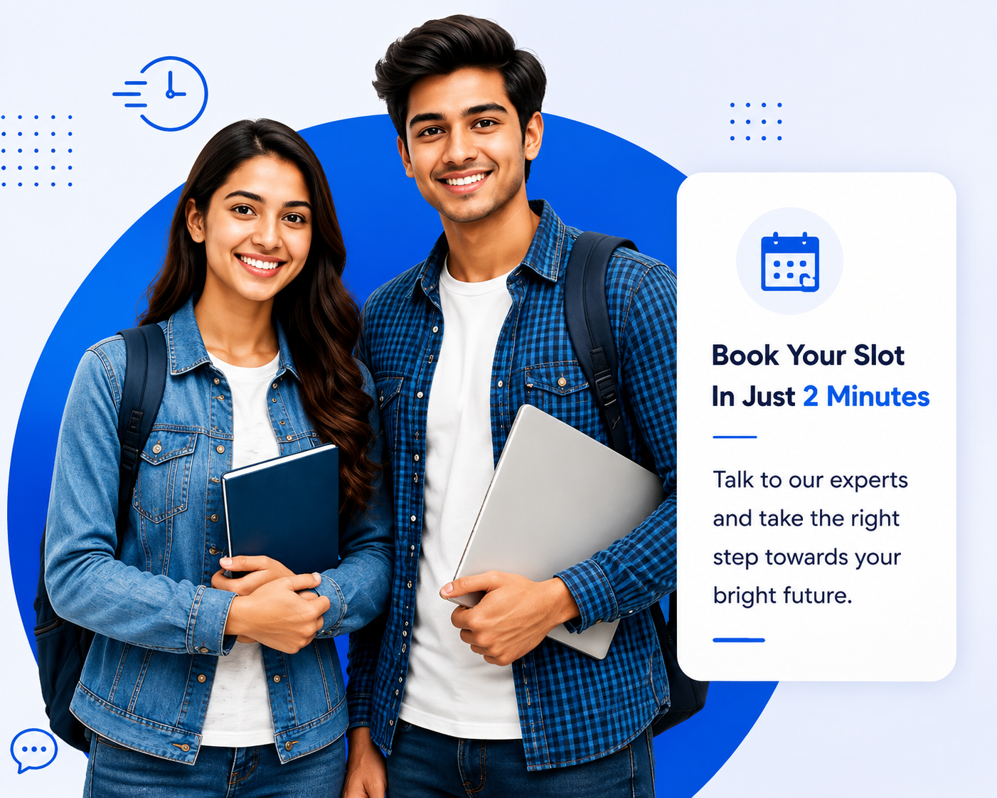 Students booking an appointment